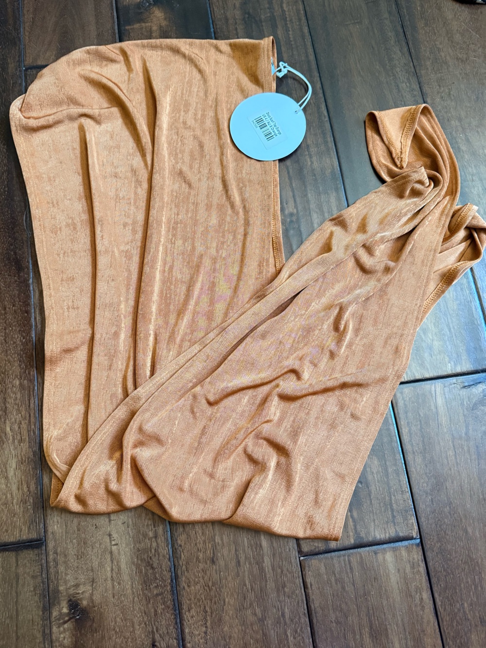 Princess Polly Copper Orange Stretch Crop Top